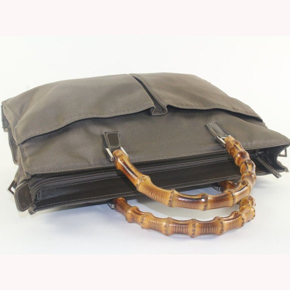 Gucci Green Leather 2way Bamboo 7GK1129K - Picture 5 of 10